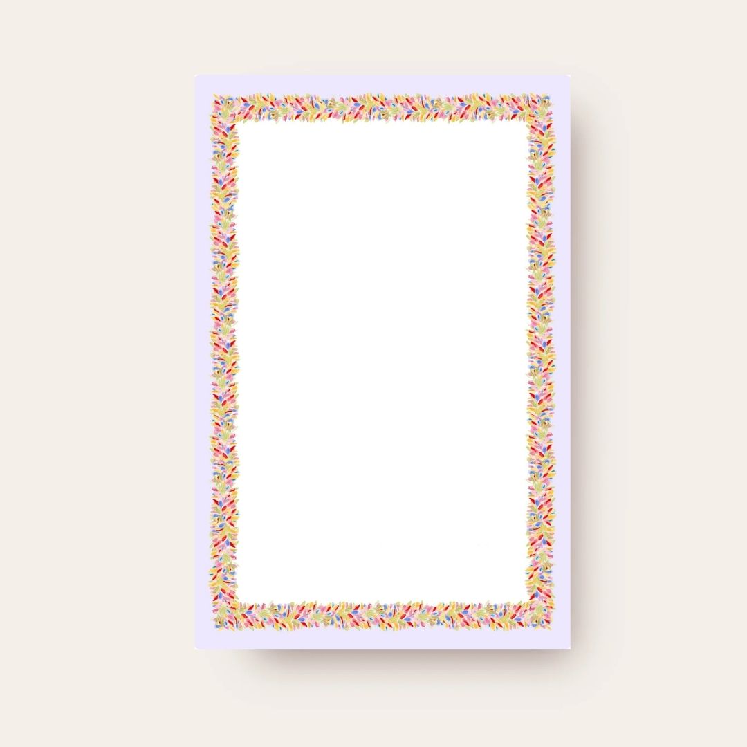 AWDH x DJPCo Lightest Lilac & Confetti Garland Skinny Chunk Notepad