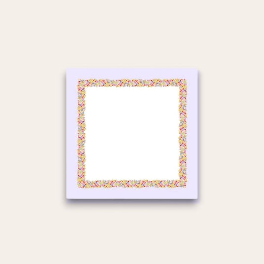 AWDH x DJPCo Lightest Lilac & Confetti Garland Paper Coaster