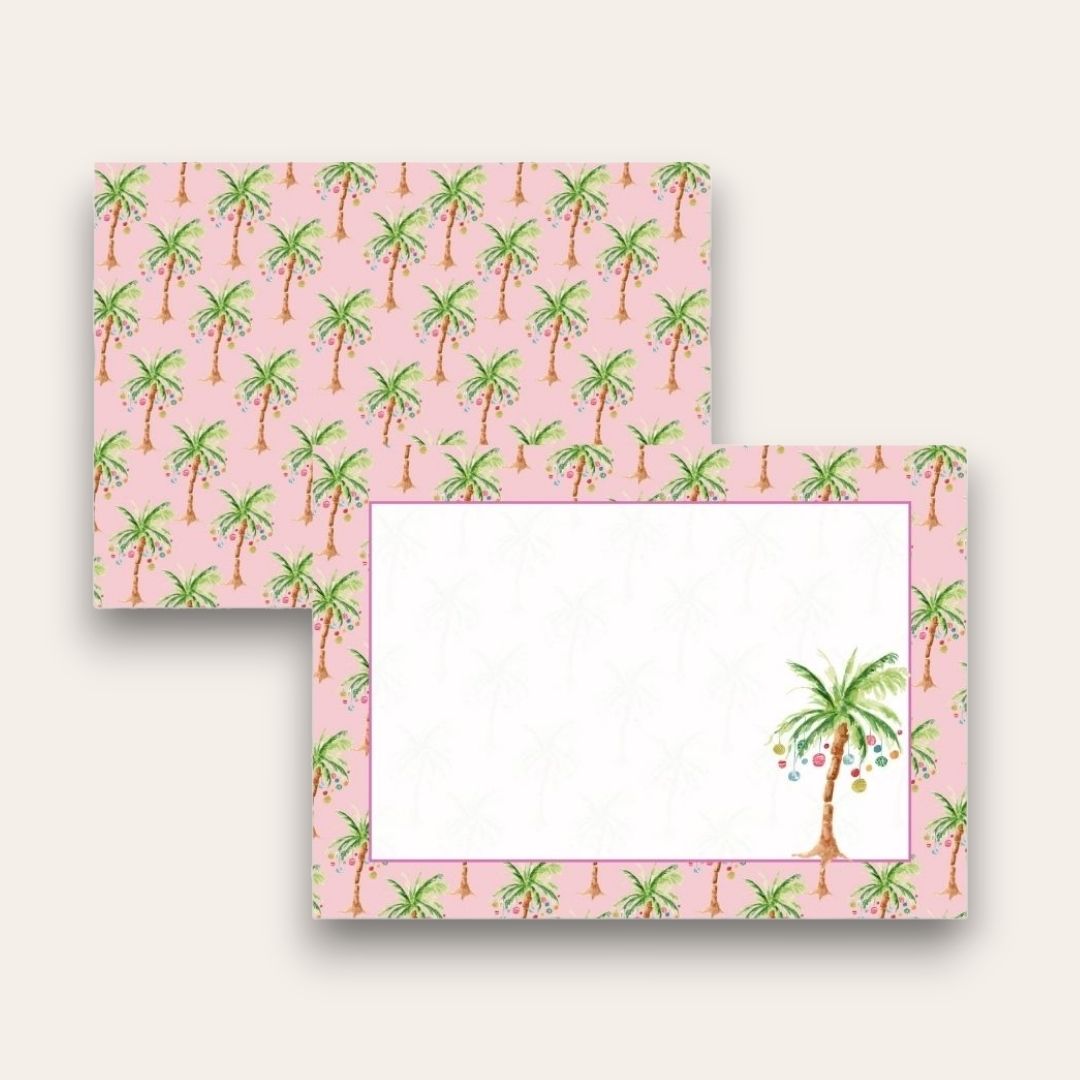 AWDH x DJPCo Palm Tree Christmas Stationery Set (Pink)