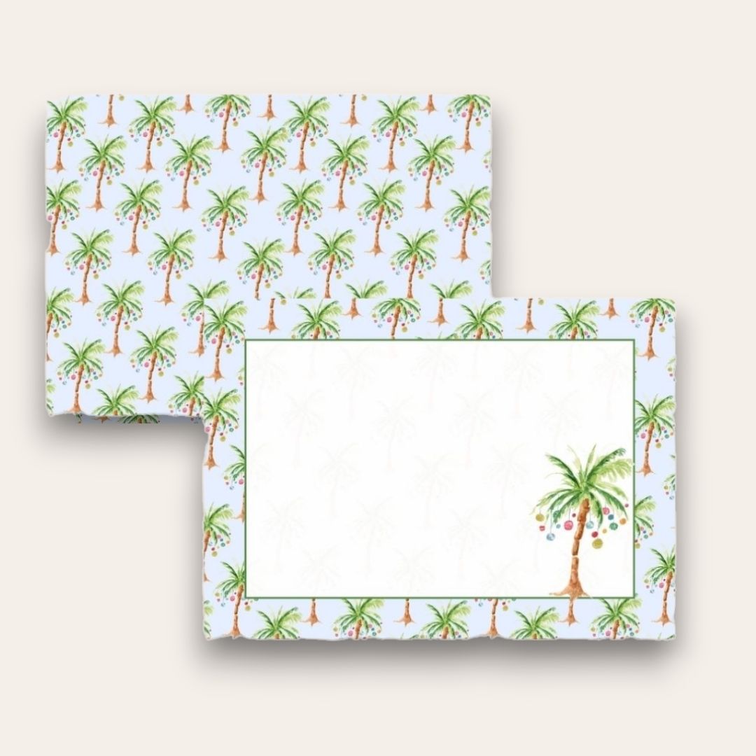 AWDH x DJPCo Palm Tree Christmass Stationery Set (Blue)