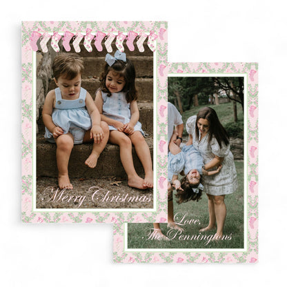 Loveshack, Fancy & Perfectly Pink Stockings Holiday Card