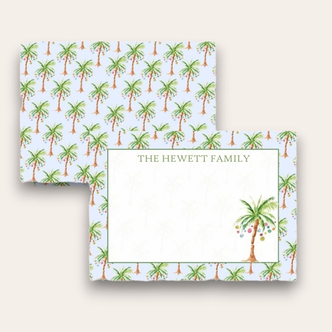 AWDH x DJPCo Palm Tree Christmass Stationery Set (Blue)