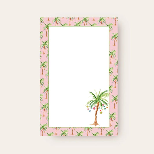 AWDH x DJPCo Palm Tree Christmas Skinny Chunk Notepad (Pink)