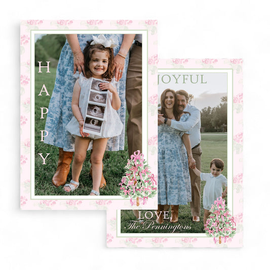 Loveshack, Fancy & Perfectly Pink Tree Holiday Card