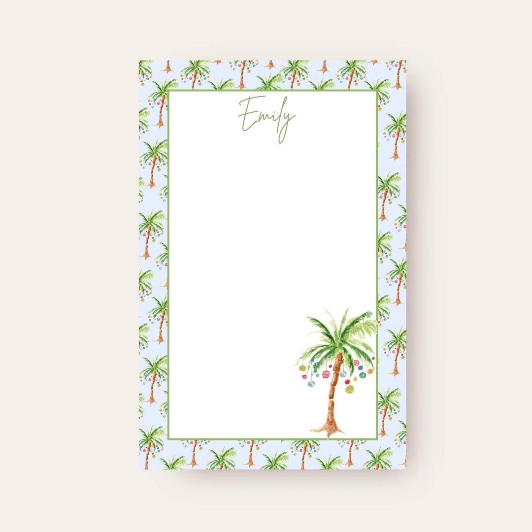 AWDH x DJPCo Palm Tree Christmas Skinny Chunk Notepad