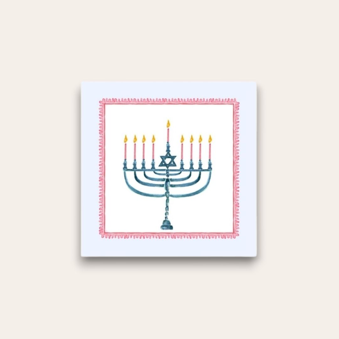 AWDH x DJPCo Happy Hanukkah Paper Coaster