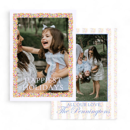 AWDH x DJPCo Lightest Lilac & Confetti Garland Holiday Card