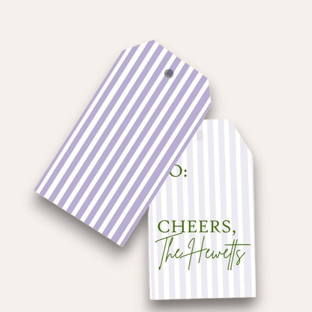 AWDH x DJPCo Lilac & Greens Big Gift Tags