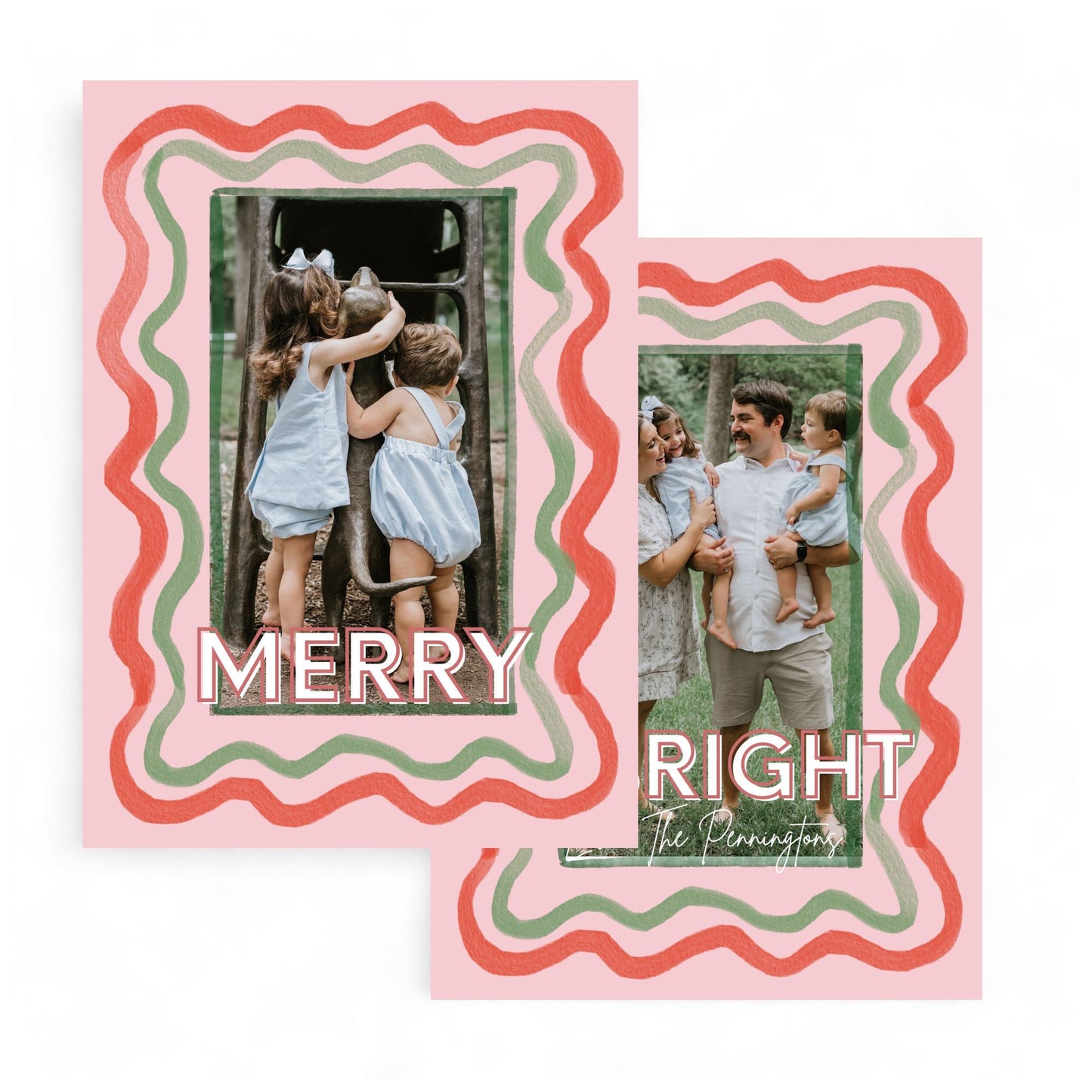 AWDH x DJPCo Scallopped Squiggles Holiday Card