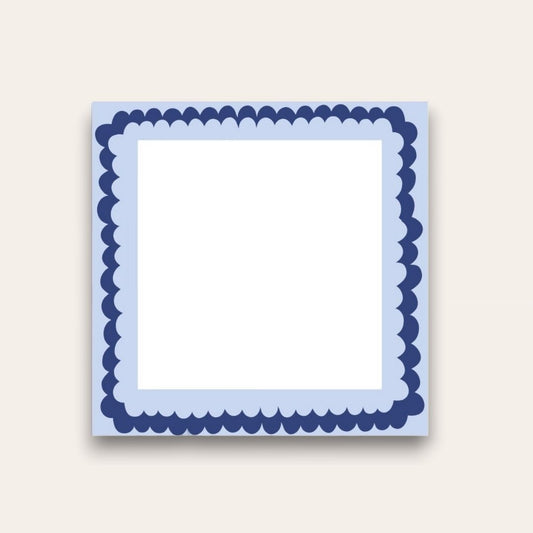 Scallop & Bright Holiday Card Baby Chunk Notepad (Blue Edition)