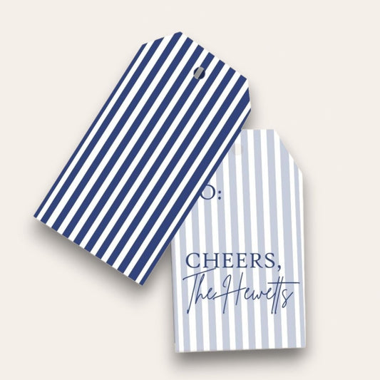 AWDH x DJPCo Striped Blue Big Gift Tags