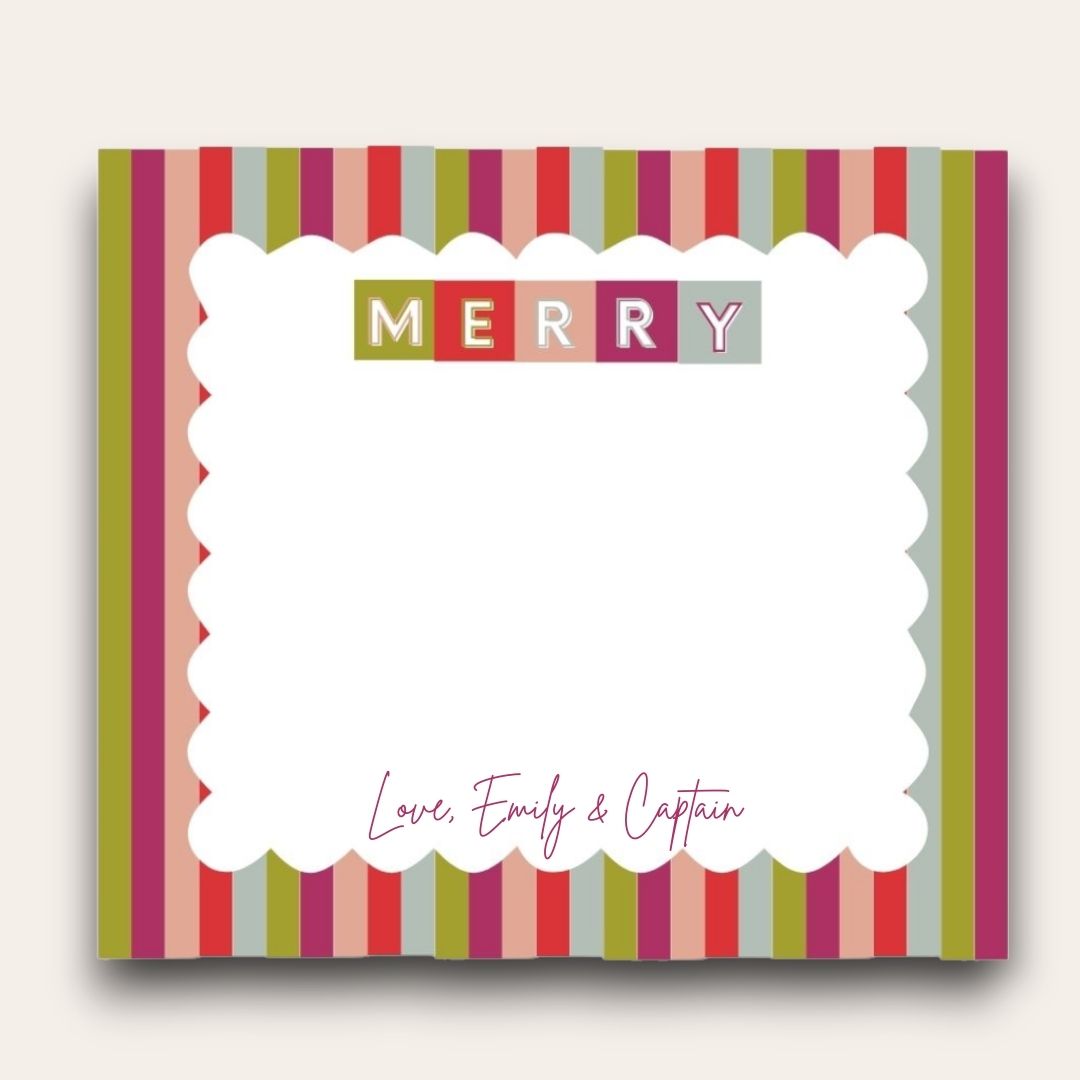 AWDH x DJPCo Merry & Bright Squares Big Chunky Notepad