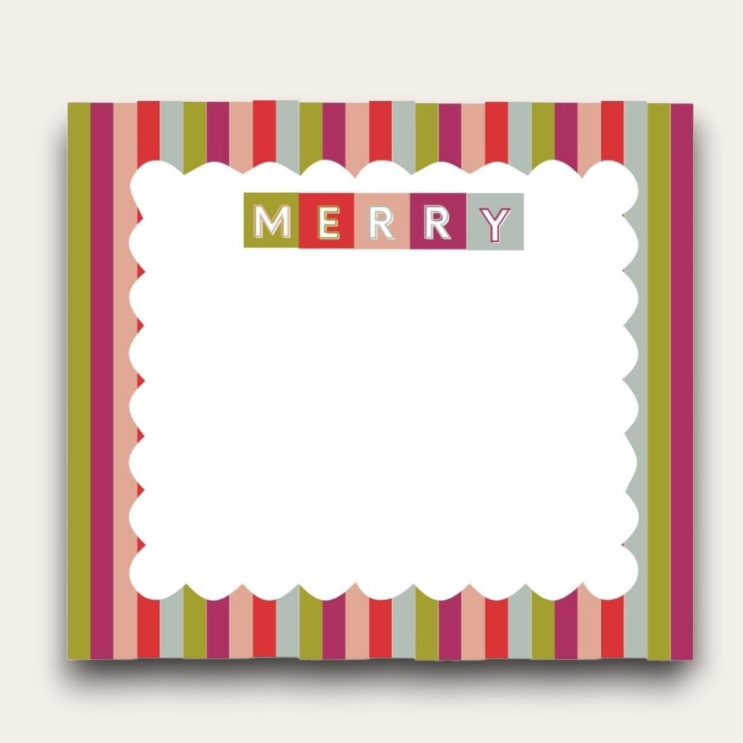 AWDH x DJPCo Merry & Bright Squares Big Chunky Notepad