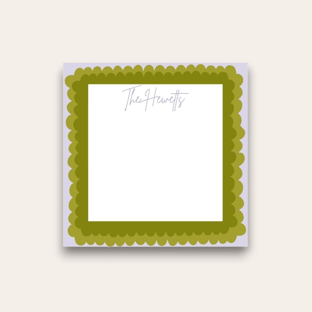 Scallop & Bright Holiday Card Baby Chunk Notepad (Friend's Edition)