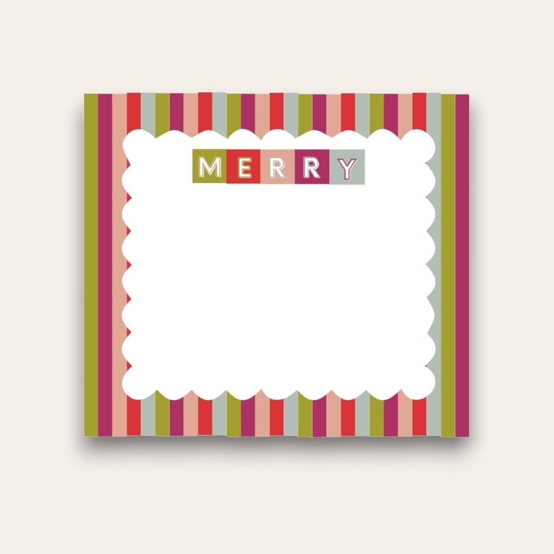 AWDH x DJPCo Merry & Bright Squares Baby Chunk Notepad