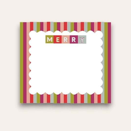 AWDH x DJPCo Merry & Bright Squares Baby Chunk Notepad