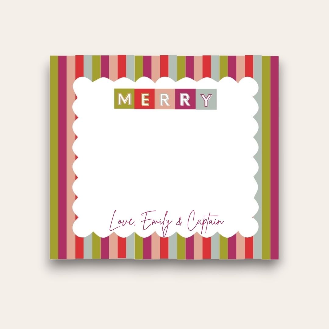 AWDH x DJPCo Merry & Bright Squares Baby Chunk Notepad