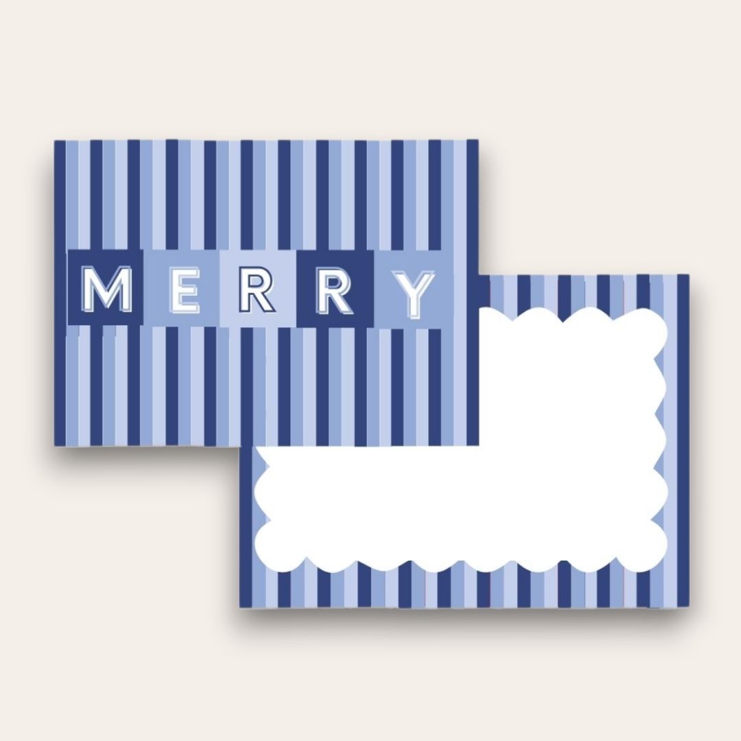 AWDH x DJPCo Merry & Bright Squares Stationery Set (Blue)