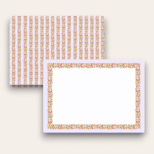 AWDH x DJPCo Lightest Lilac & Confetti Garland Stationery Set