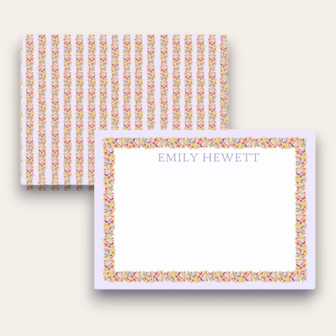 AWDH x DJPCo Lightest Lilac & Confetti Garland Stationery Set