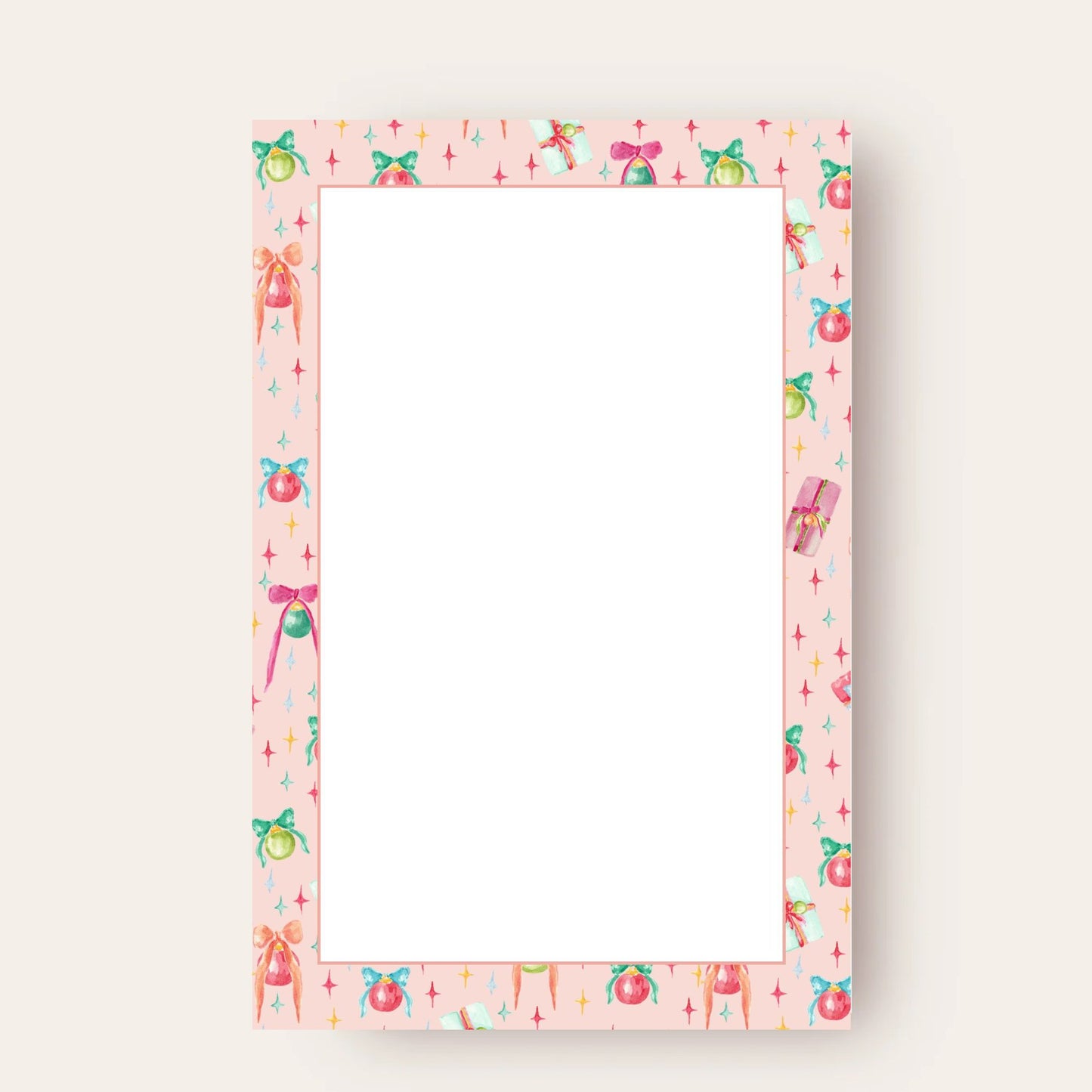 Happiest Gifting & Ornaments Skinny Chunk Notepad