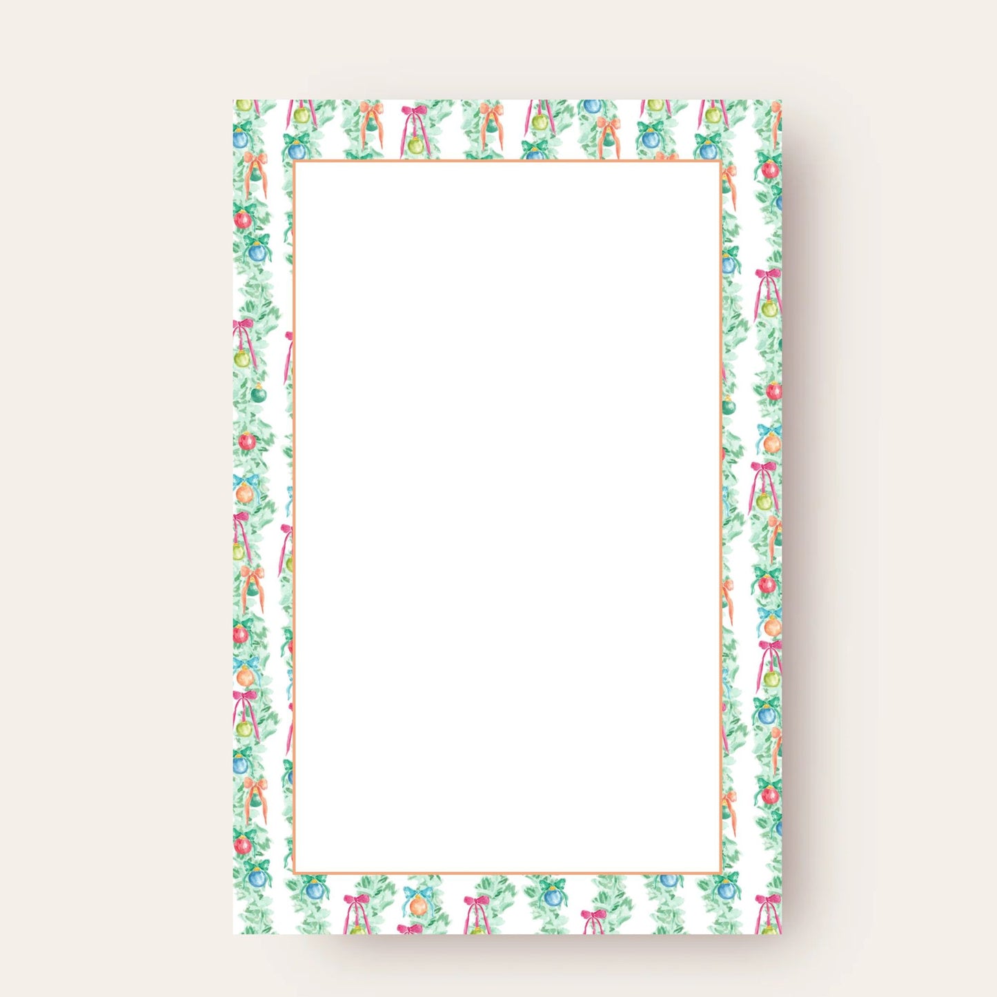 Happiest Ornaments Christmas Skinny Chunk Notepad