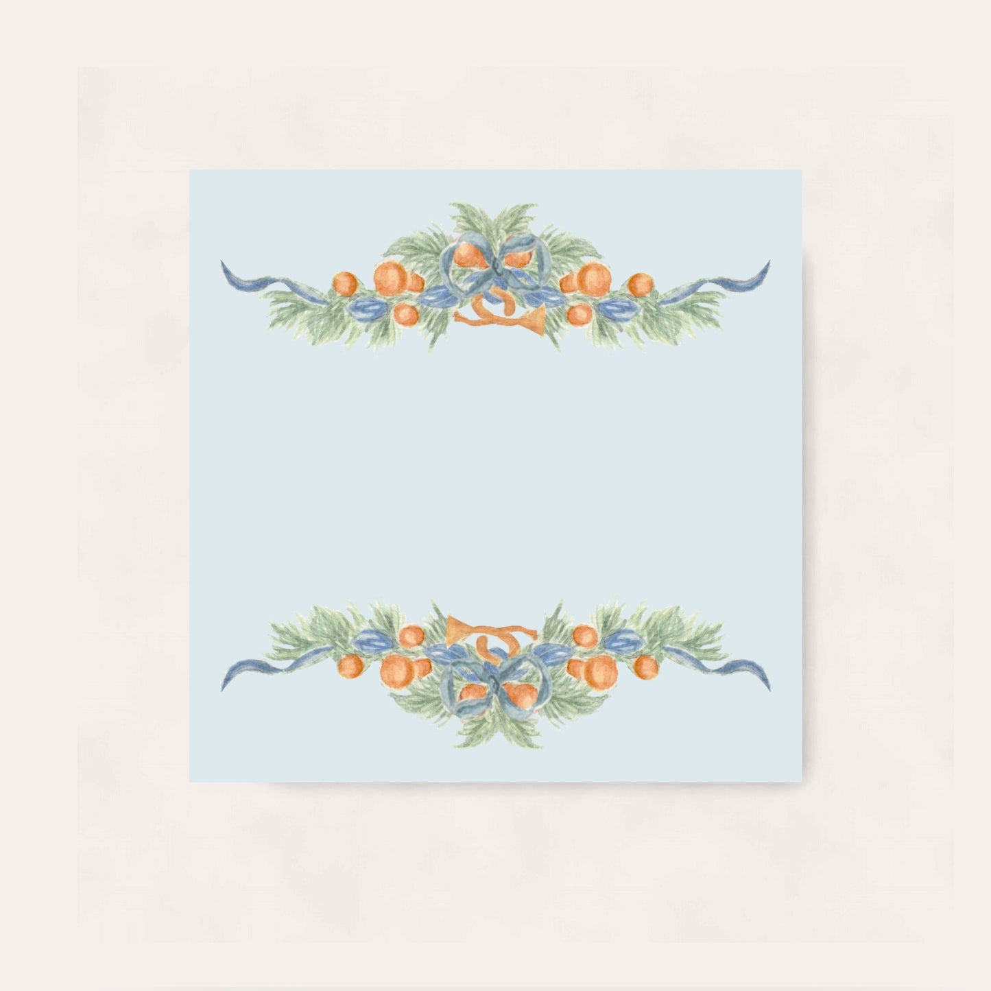 Orange Garland Swag Paper Coaster