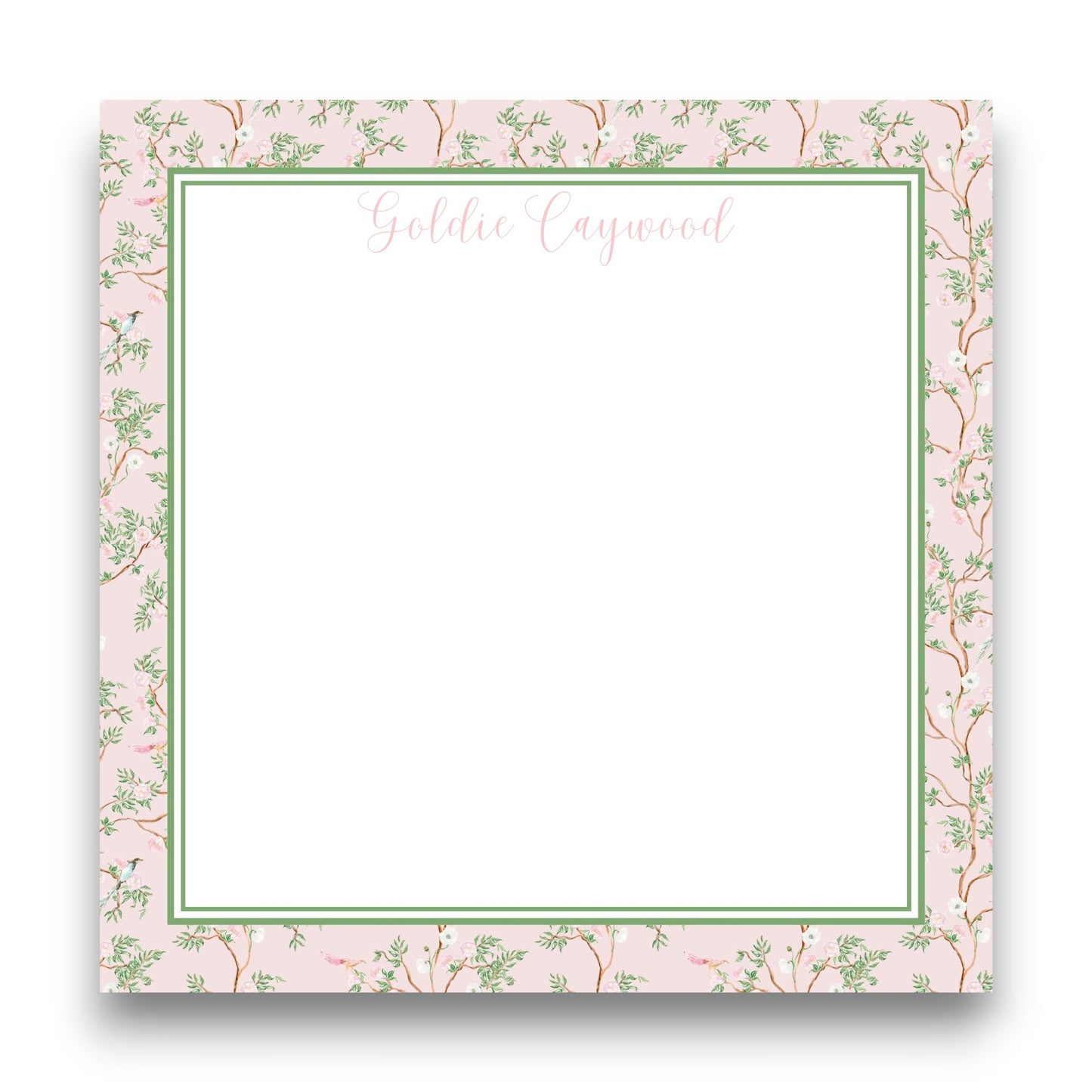 Pink Chinoiserie Big Chunky Notepad