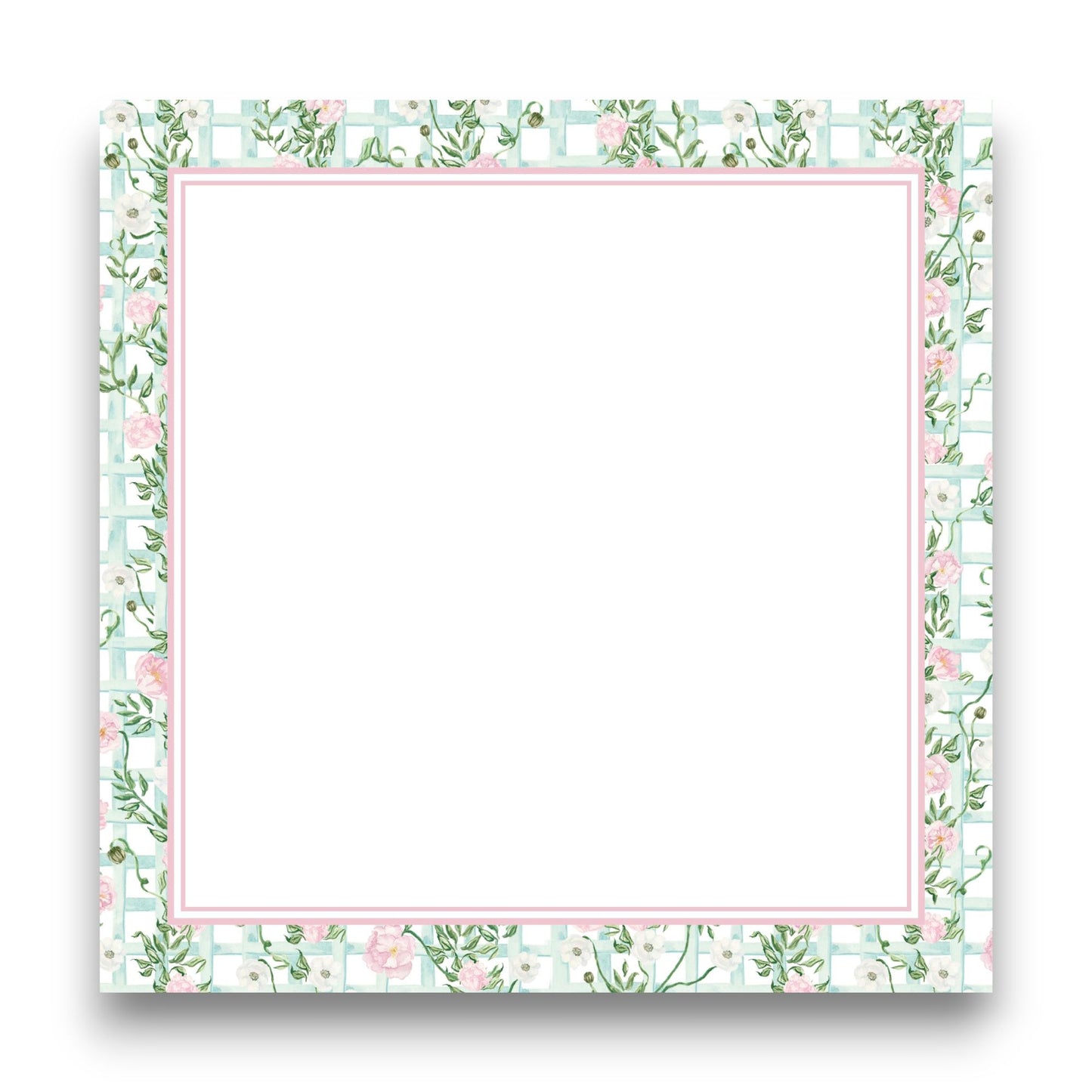 Floral Lattice Big Chunky Notepad