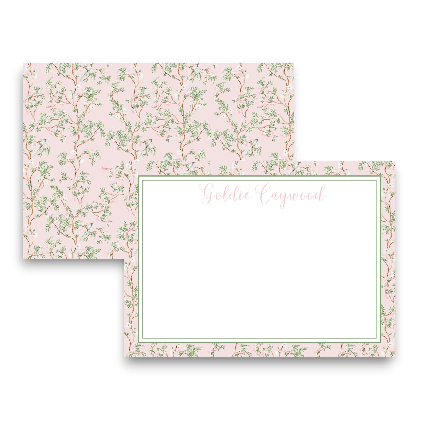 Pink Chinoiserie Stationery Set