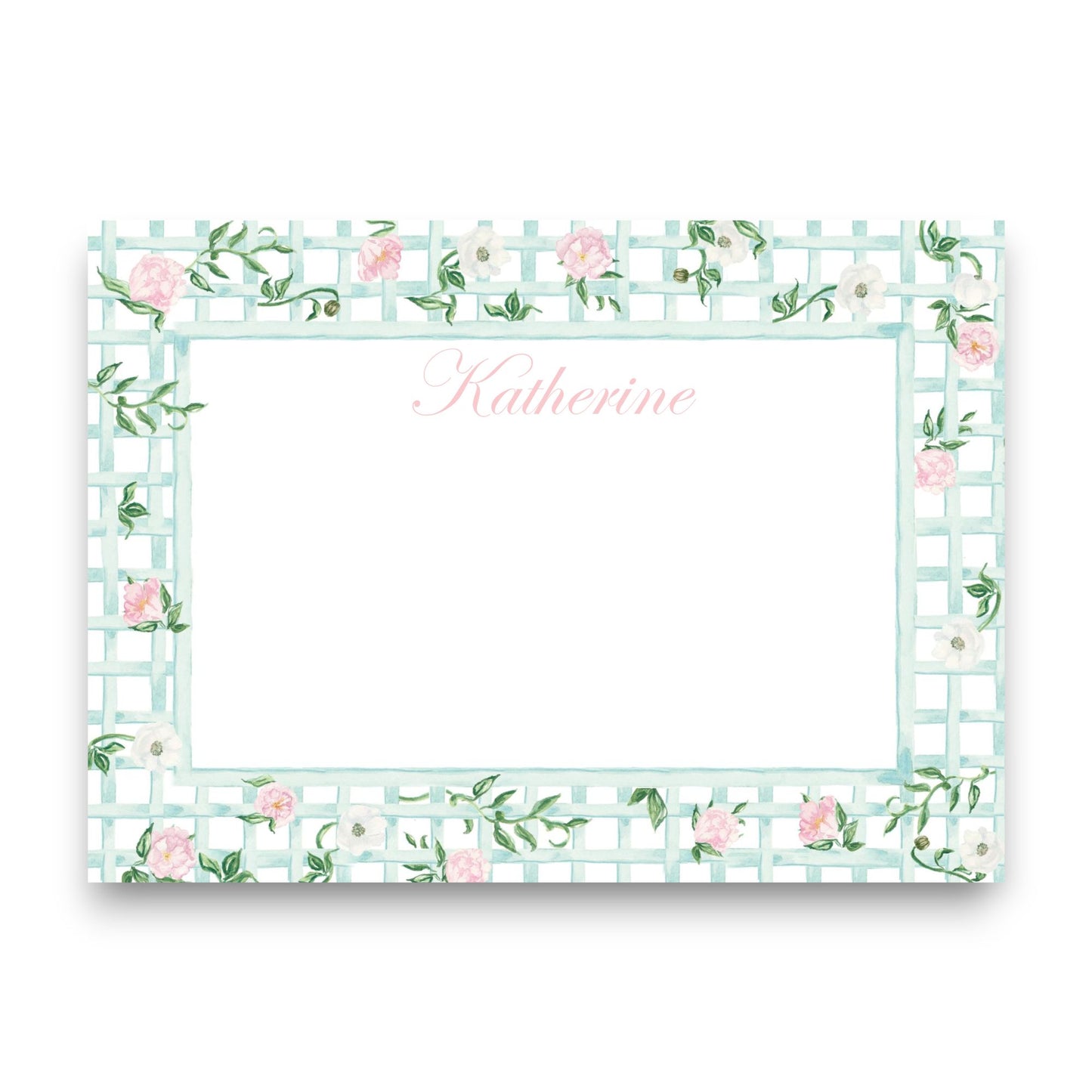 Floral Lattice Stationery Set