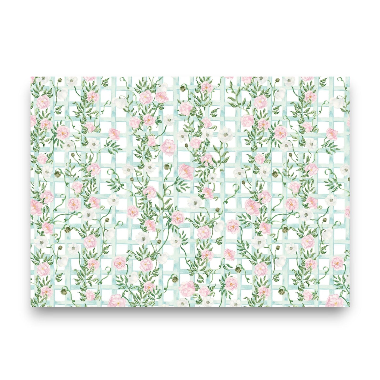 Floral Lattice Stationery Set