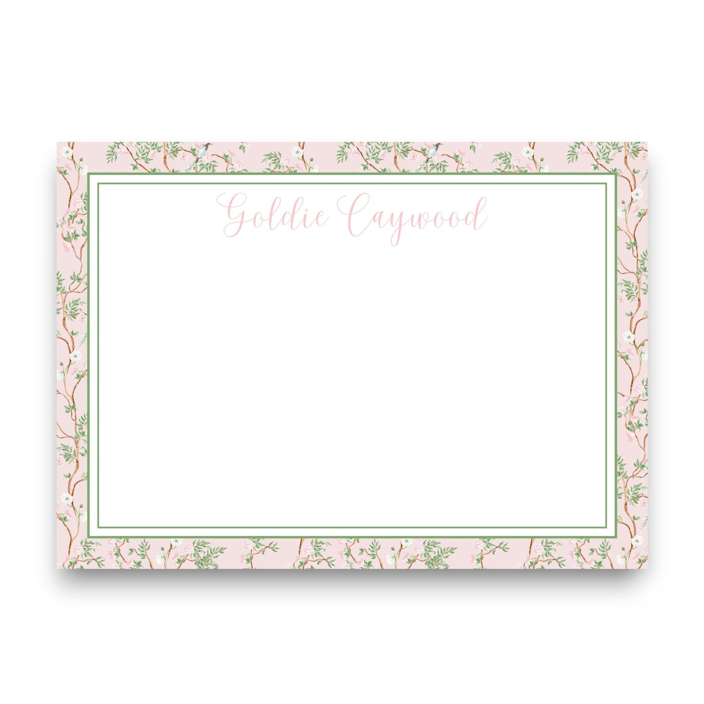 Pink Chinoiserie Stationery Set