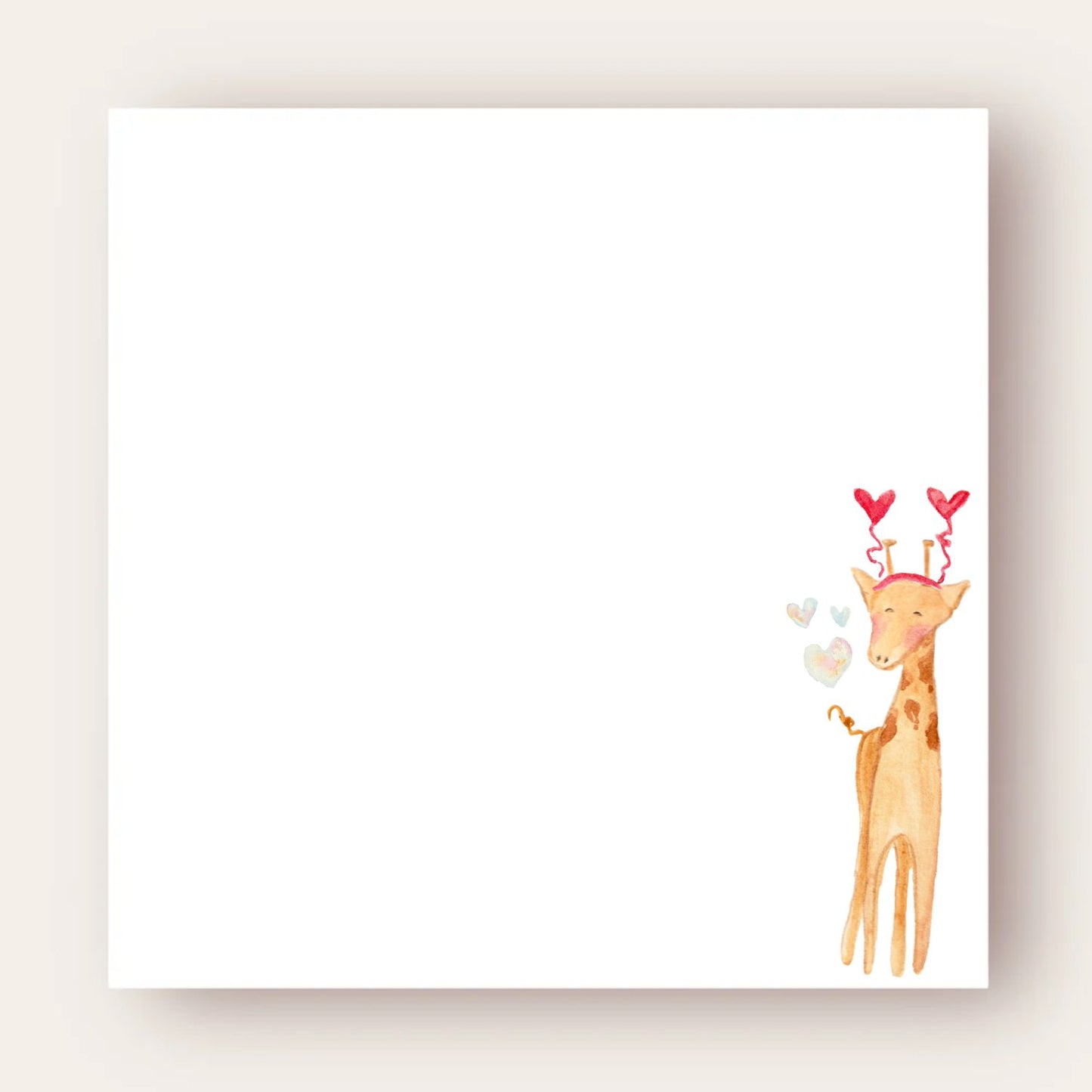 Lovely Giraffe Big Chunky Notepad