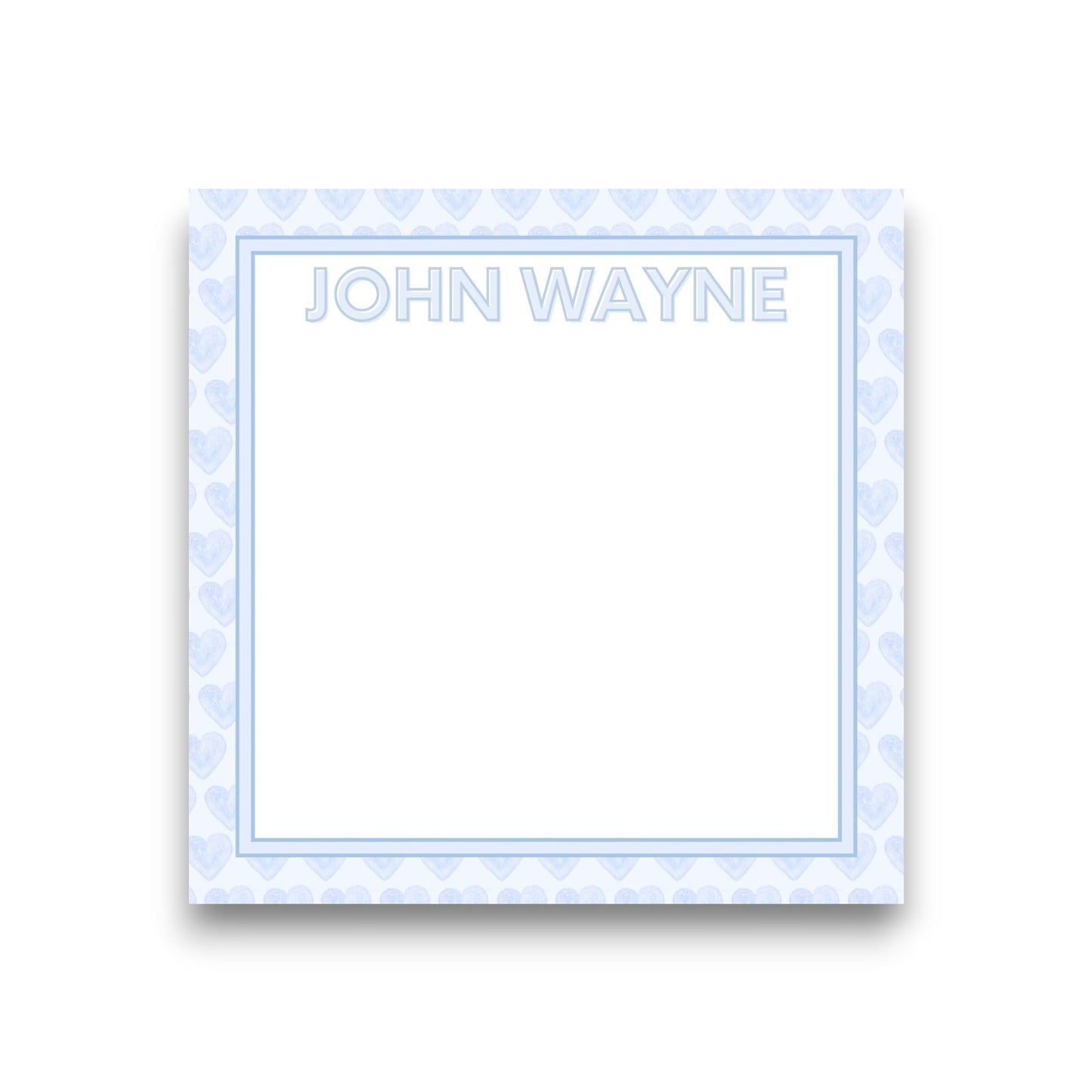 John Wayne's Valentine Baby Chunk Notepad